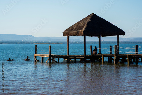 Fototapeta Naklejka Na Ścianę i Meble -  wooden pier on the water