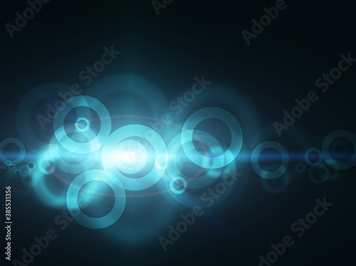 Abstract background with transparent circles.