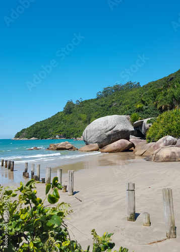 Exotic beach in Bombinhas Brazil Amazing place incredible view