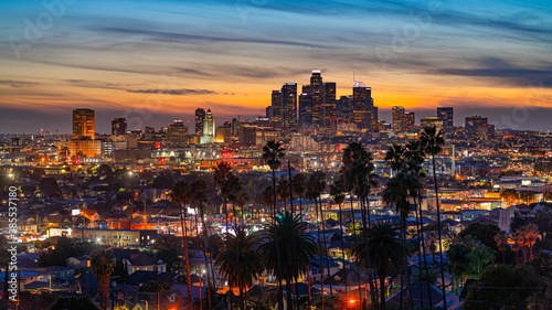 View of evening Los Angeles