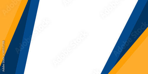 Modern blue yellow abstract presentation background with business corporate concept for design template