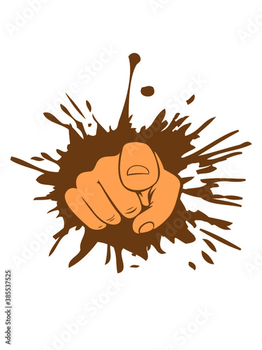 Klecks Tropfen Hand 