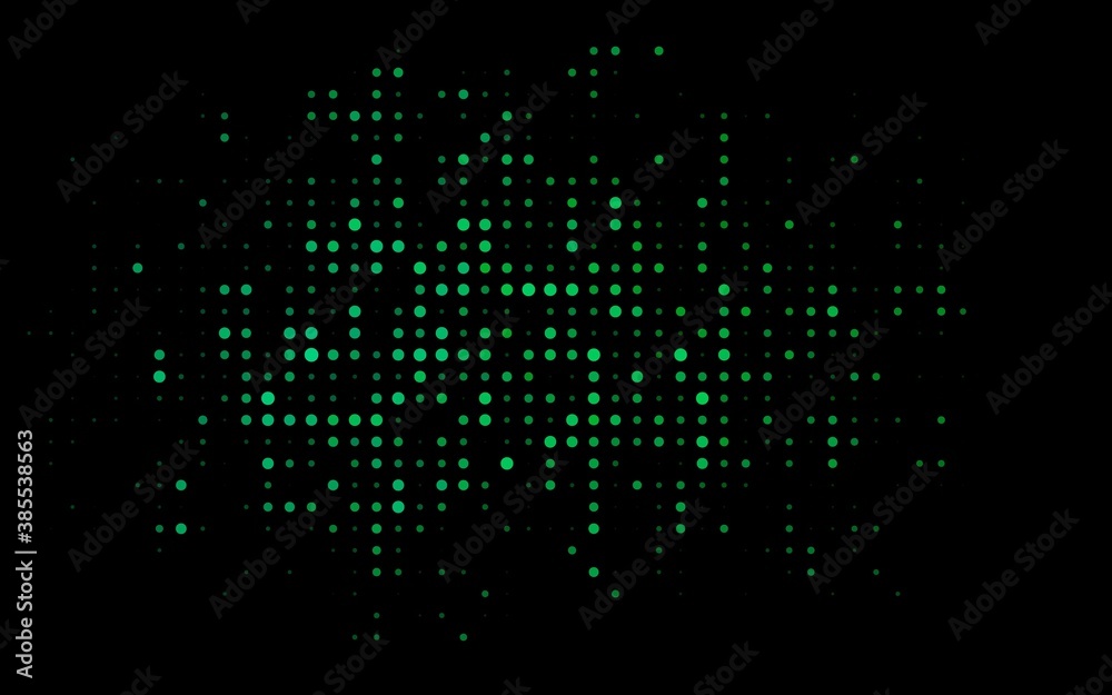 Dark Blue, Green vector template with circles.