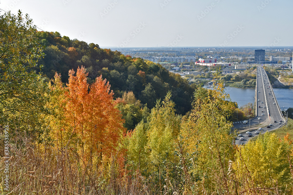 colorful autumn in Nizhny Novgorod