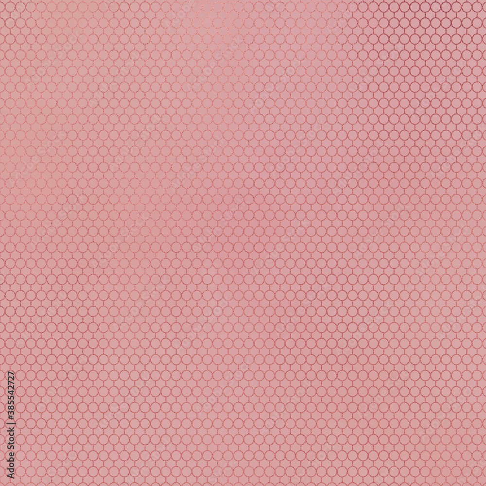 Fototapeta premium Rose Gold Metallic Pattern on Vintage Rose Background, Digital Paper