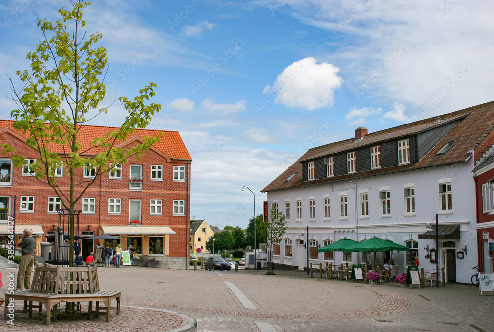 Old town square in Denmark