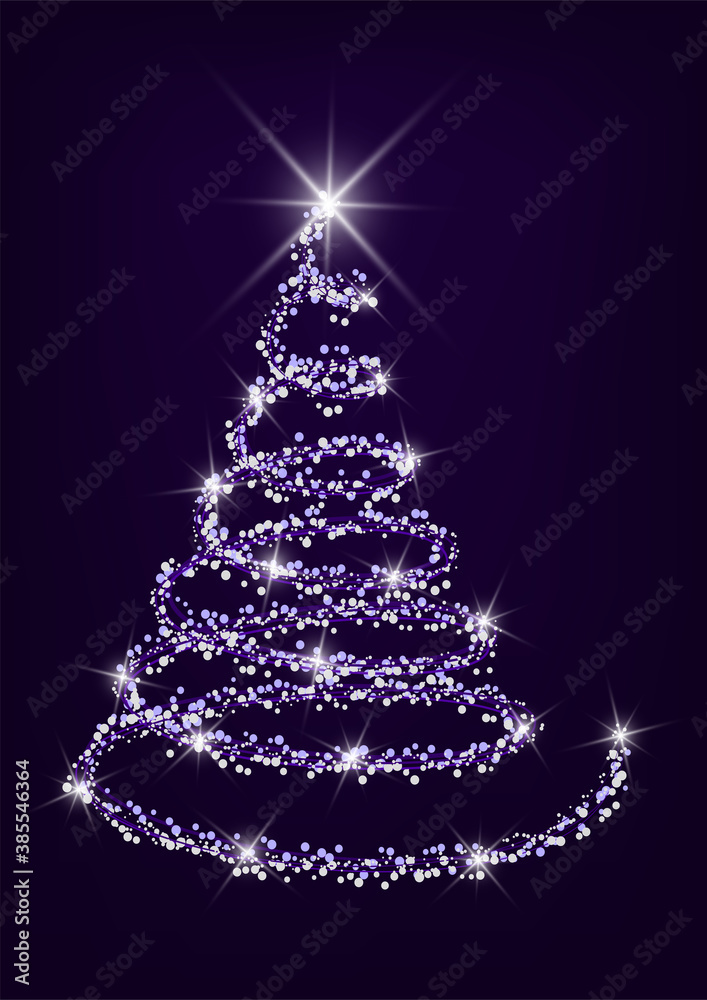 New Year flyer. Abstract christmas tree. A4 vector illustration for invitation, poster, banner, greeting card, cover. New Year flyer. Abstract christmas tree. A4 vector illustration for invitation, poster, banner, greeting card, cover.