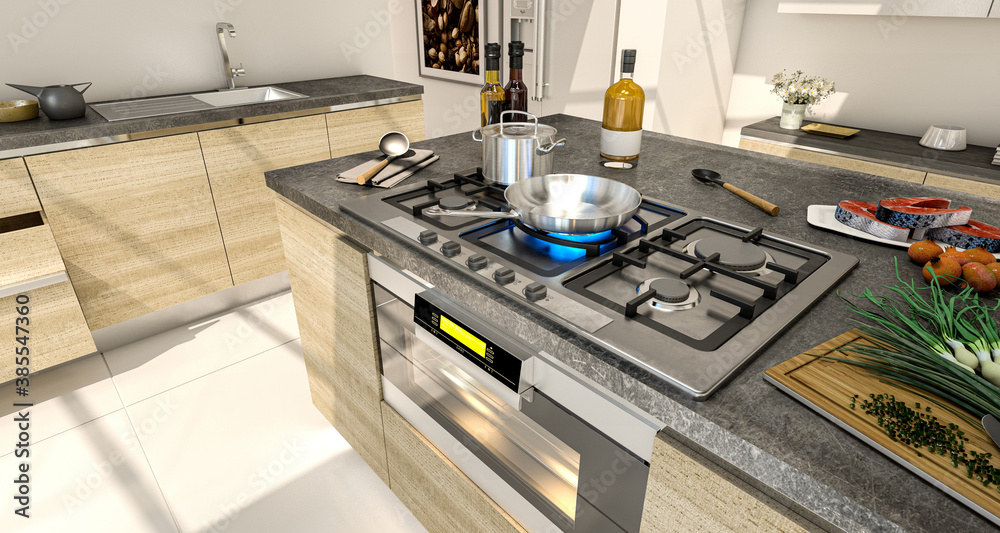 cooking area cooking area