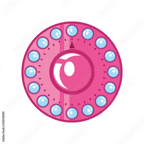 sexual health, female method contraception pills isolated detailed icon