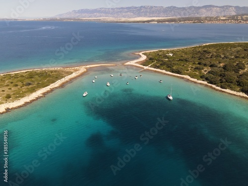 The most beautiful beach with blue sea and clear