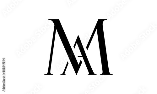 M and A logo letter