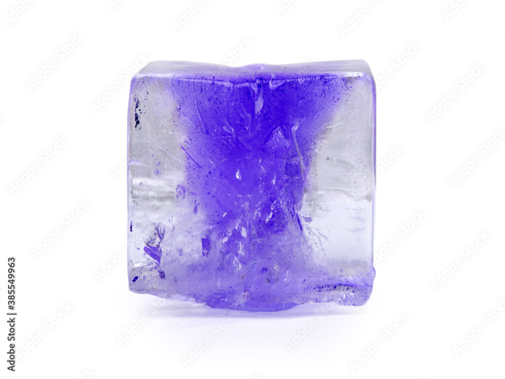 One ice qube isolated One ice qube isolated
