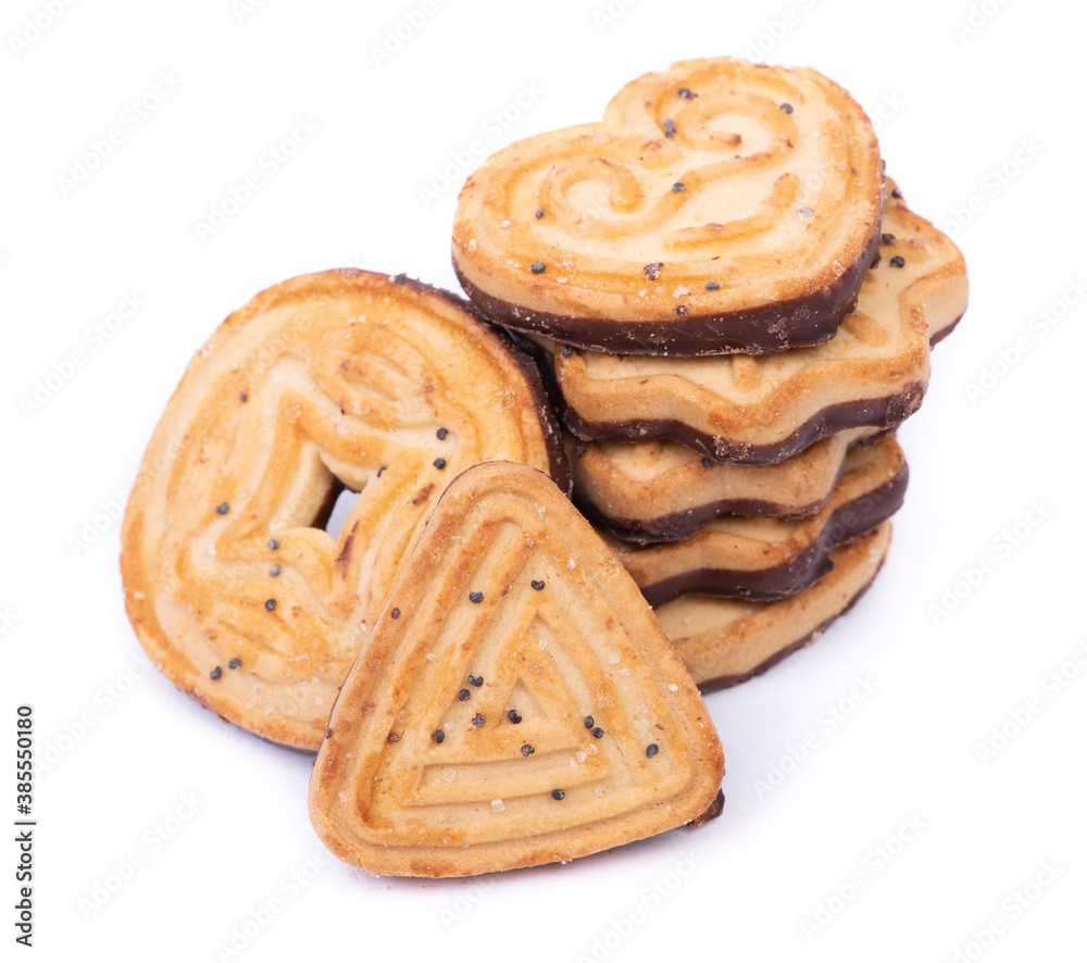 Group  of different shape cookies