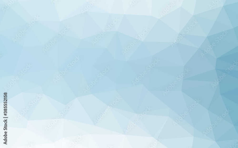Light BLUE vector triangle mosaic template.