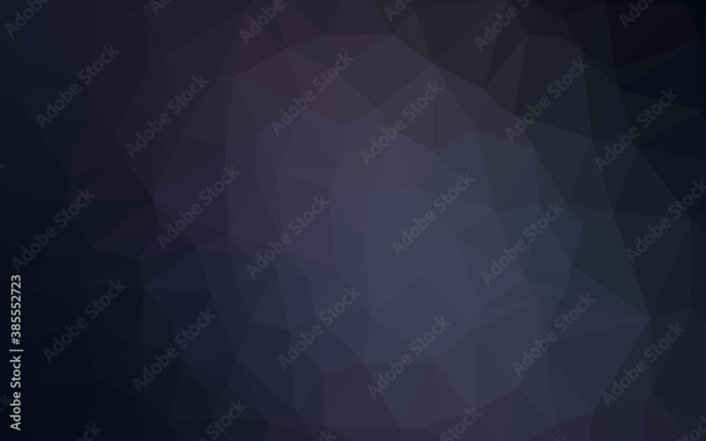 Dark BLUE vector polygonal template.