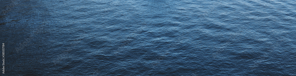 Clean water background with calm waves. Blue sky reflection. Banner, panorama Clean water background with calm waves. Blue sky reflection. Banner, panorama