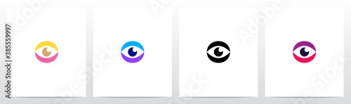 Eyes On Letter Logo Design O