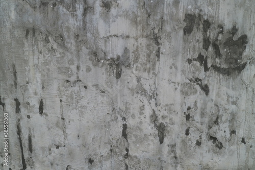 Grey tone empty grunge dirty brush stroke concrete wall. Abstract background. © Ronny sefria