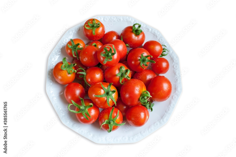 eine große Schale frisch gewaschener Cocktailtomaten eine große Schale frisch gewaschener Cocktailtomaten