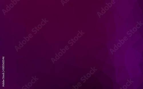 Dark Purple vector abstract mosaic backdrop.