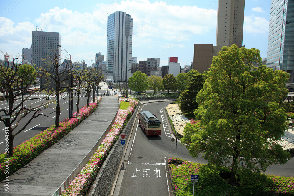 Obraz premium 桜木町駅前