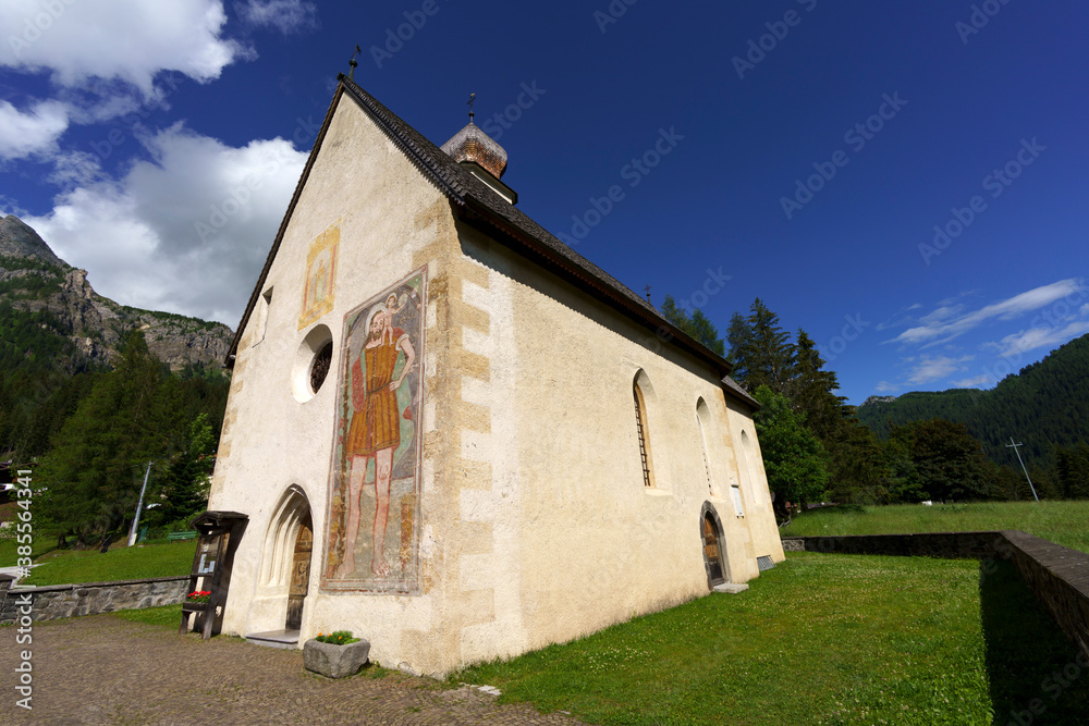 Historic church of Santa Fosca, Selva di Cadore, Dolomites