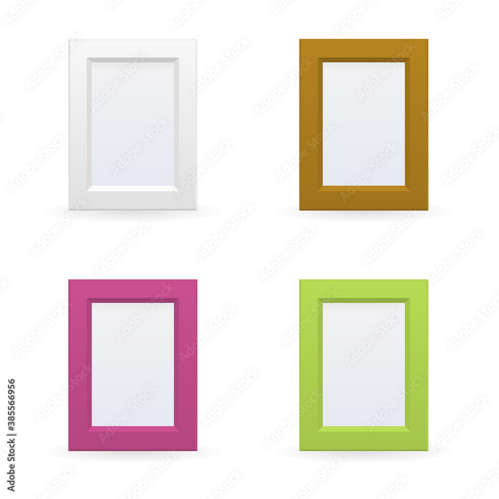Presentation square picture frame design with shadow on transparent background Presentation square picture frame design with shadow on transparent background