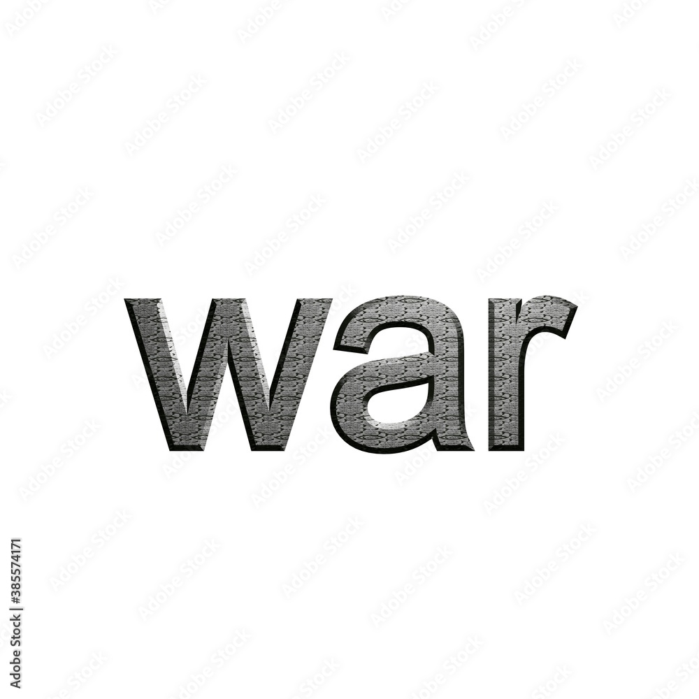 colorful lettering war. inscription on white background colorful lettering war. inscription on white background