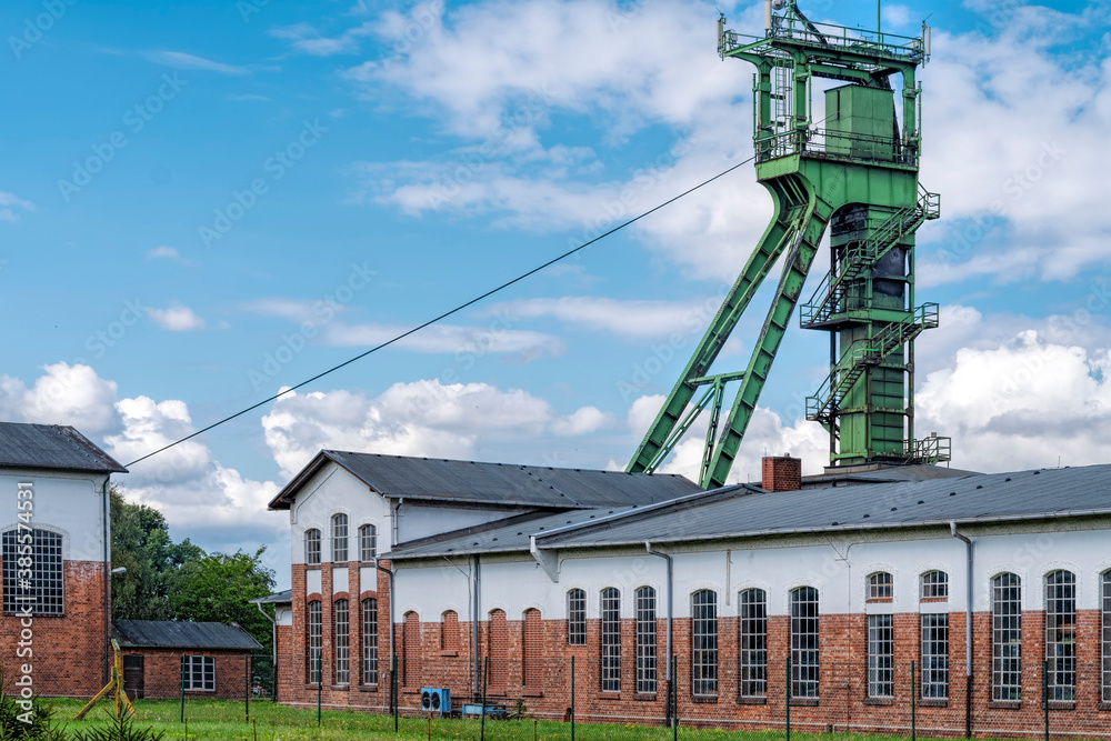 Förderturm Bergbaumuseum Hagenburg historisch Förderturm Bergbaumuseum Hagenburg historisch