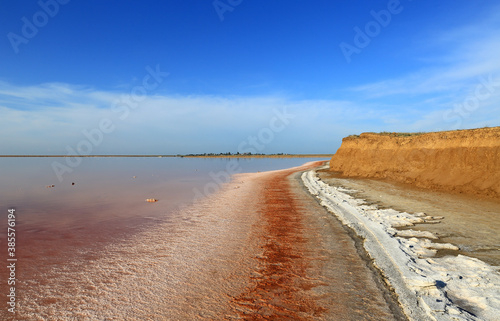 dead salt lake shore