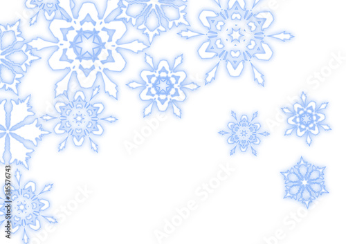 雪の結晶のイメージの背景素材