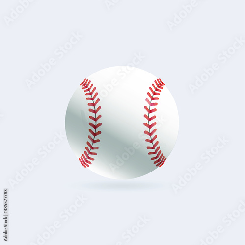 Baseball ball illustration isolated symbol. Vector illustration. Sports