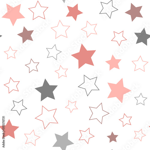 Asterisks. Seamless patterns. Design for fabric  wrapping paper  background  wallpaper. Vector. 