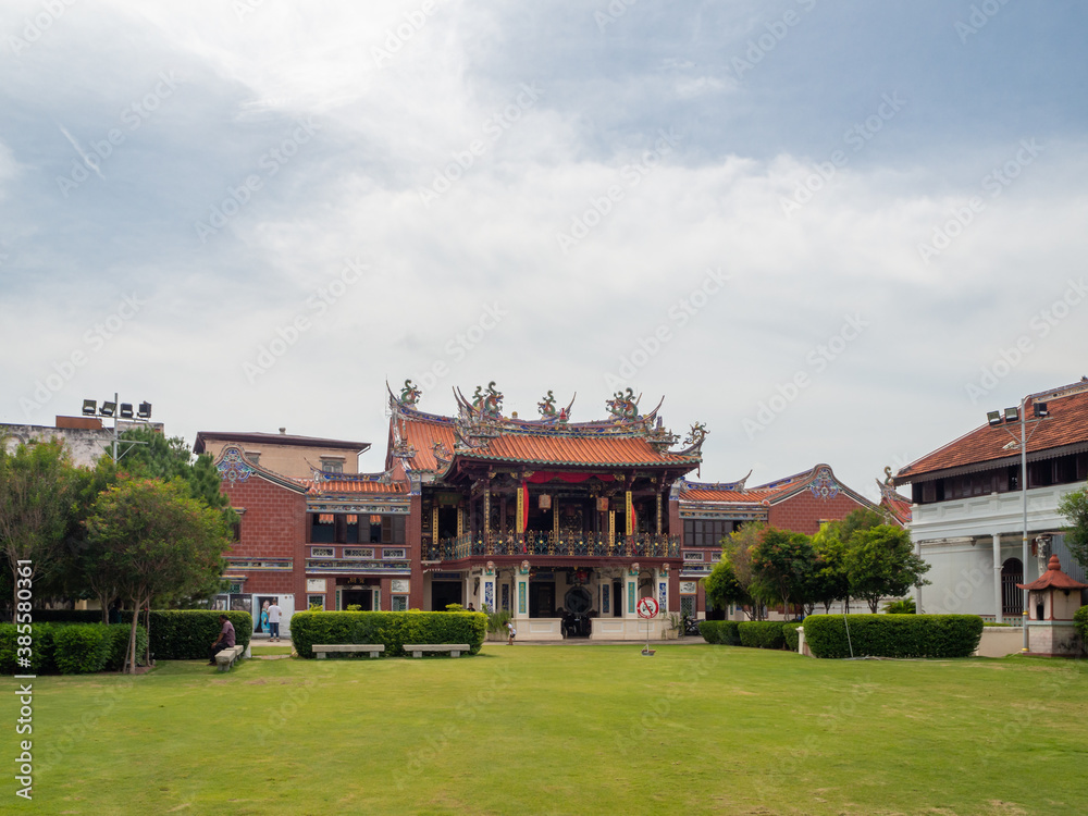 Penang taoist temple art and architecture. God and dragon statues and paintings. Malaysia Penang taoist temple art and architecture. God and dragon statues and paintings. Malaysia
