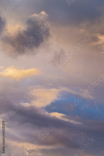 day blue sky with white cloud closeup as background