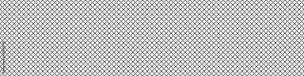 Fototapeta premium Abstract Cross Pattern Dots Logo generative computational art illustration