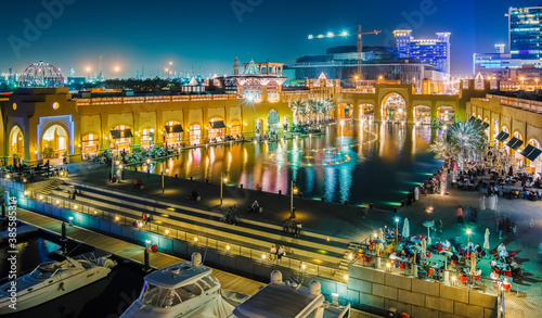 night view of the city