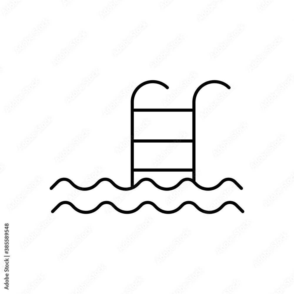 pool icon element of fitness icon for mobile concept and web apps. Thin line poo icon can be used for web and mobile. Premium icon on white background pool icon element of fitness icon for mobile concept and web apps. Thin line poo icon can be used for web and mobile. Premium icon on white background