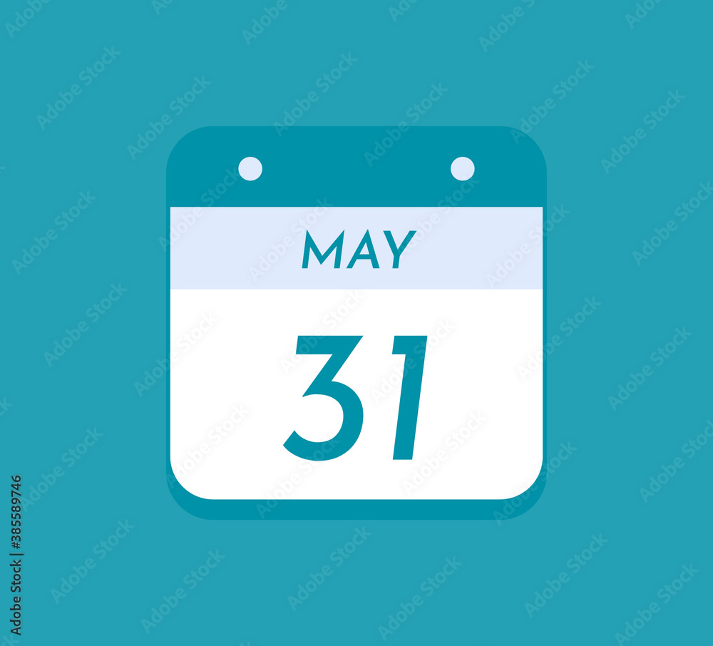 May 31 Single Day Calendar, 31 May May 31 Single Day Calendar, 31 May