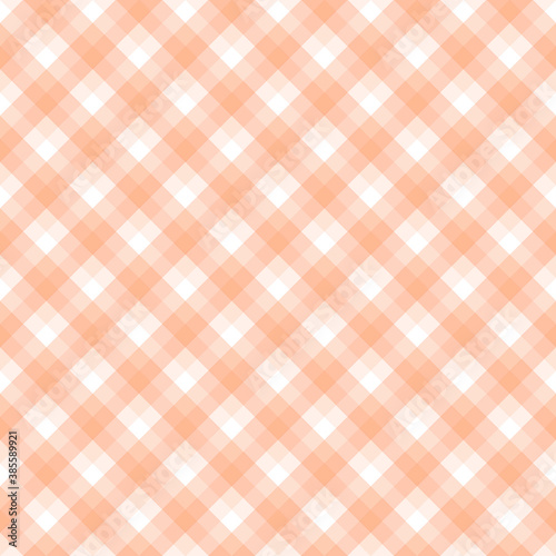 Checker pattern in hues of vdeep peach and white, seamless background