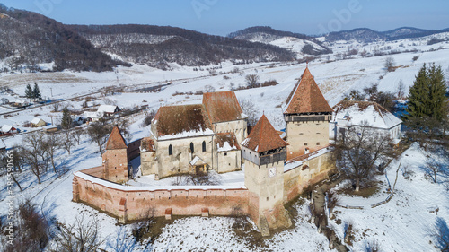 Canvastavla Alma Vii fortified church, Romania