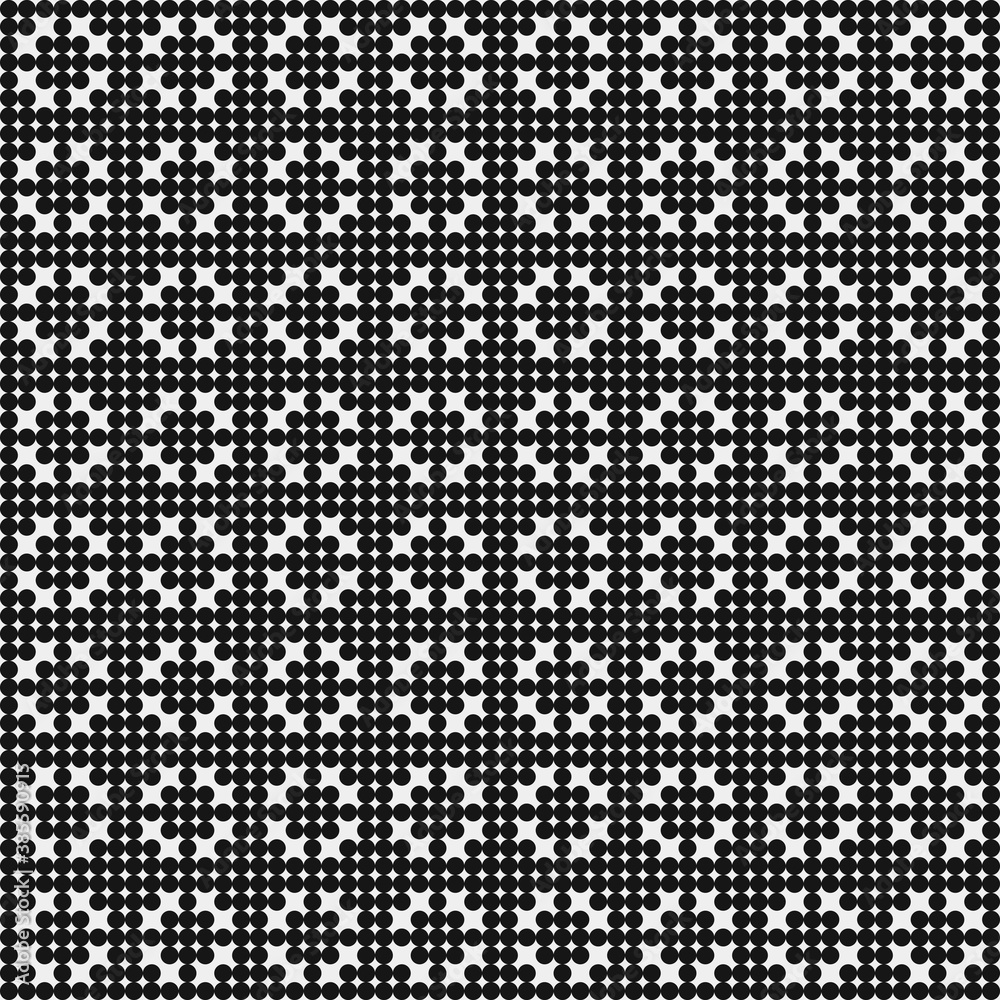 Abstract Cross Pattern Dots Logo generative computational art illustration
