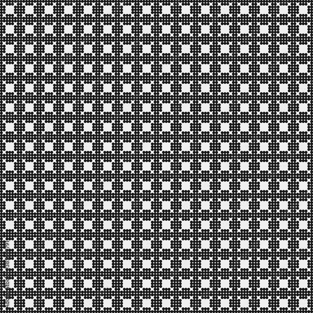 Abstract Cross Pattern Dots Logo generative computational art illustration