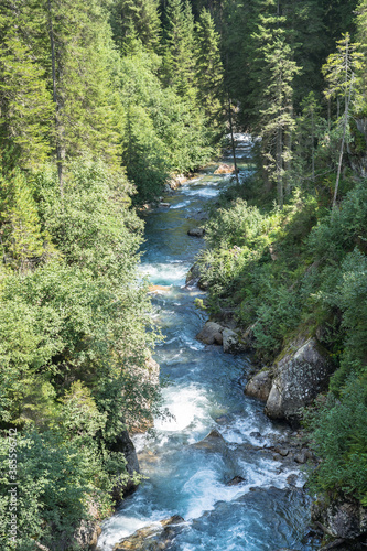 Mountain full-flowing river