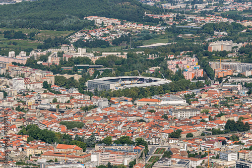 Aerial view of Guimarães, the birthplace of Portugal