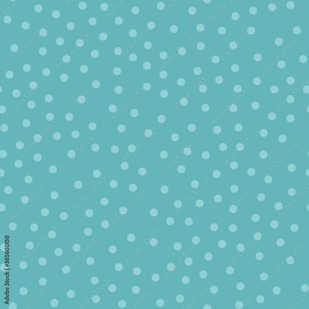 Childrens pattern. White polka dots on a blue background. Seamless pattern.