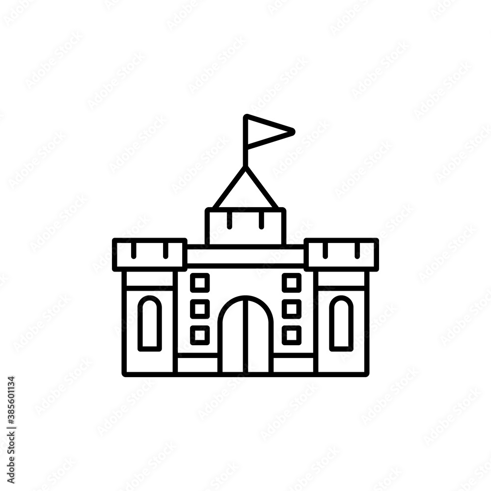 castel icon element of building icon for mobile concept and web apps. Thin line icon can be used for web and mobile. Premium icon on white background castel icon element of building icon for mobile concept and web apps. Thin line icon can be used for web and mobile. Premium icon on white background