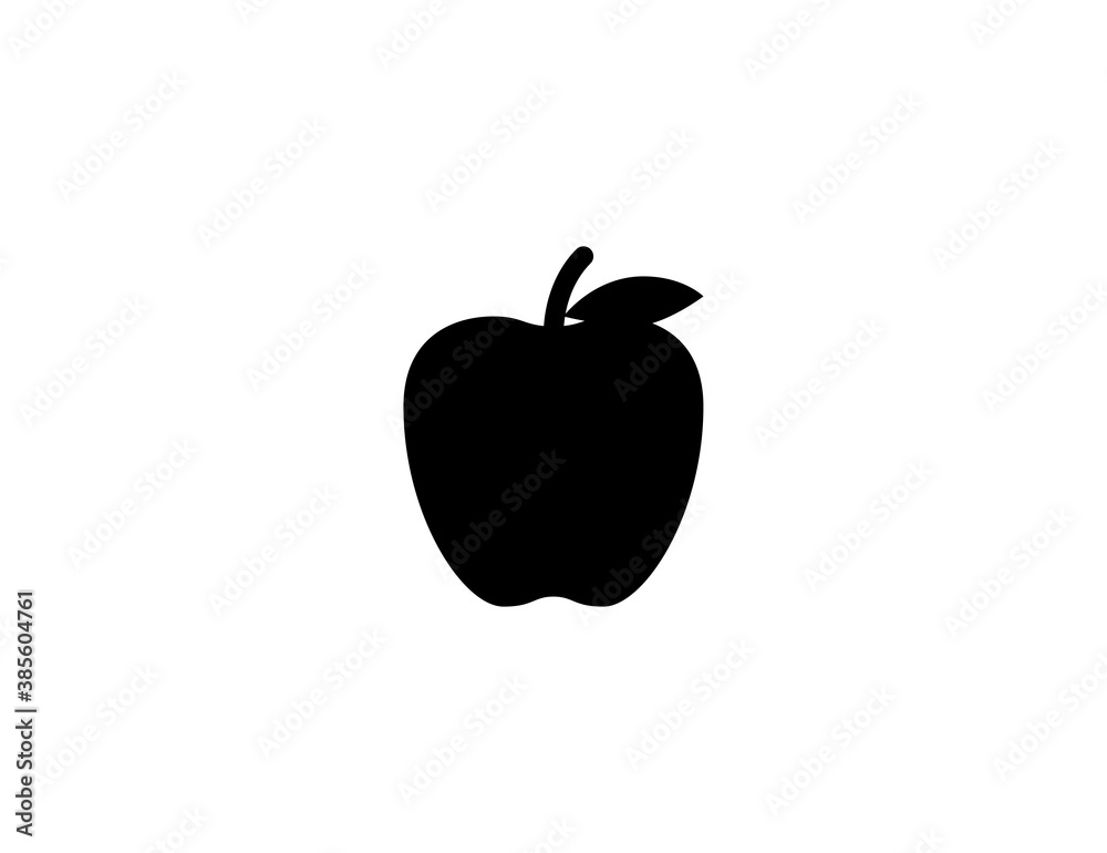 Apple Fruit Vector Icon