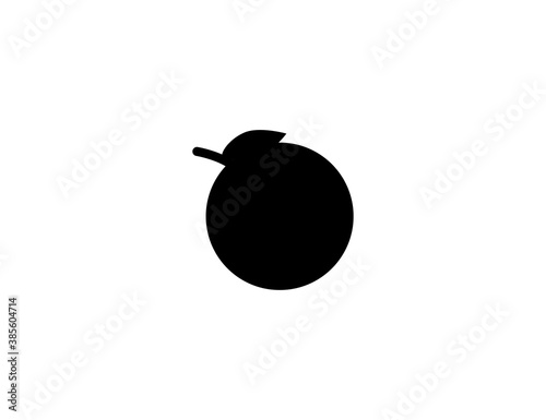 Orange Vector Icon. Tangerine Tropical Fruit