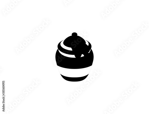 Clay Honey Pot Vector Icon